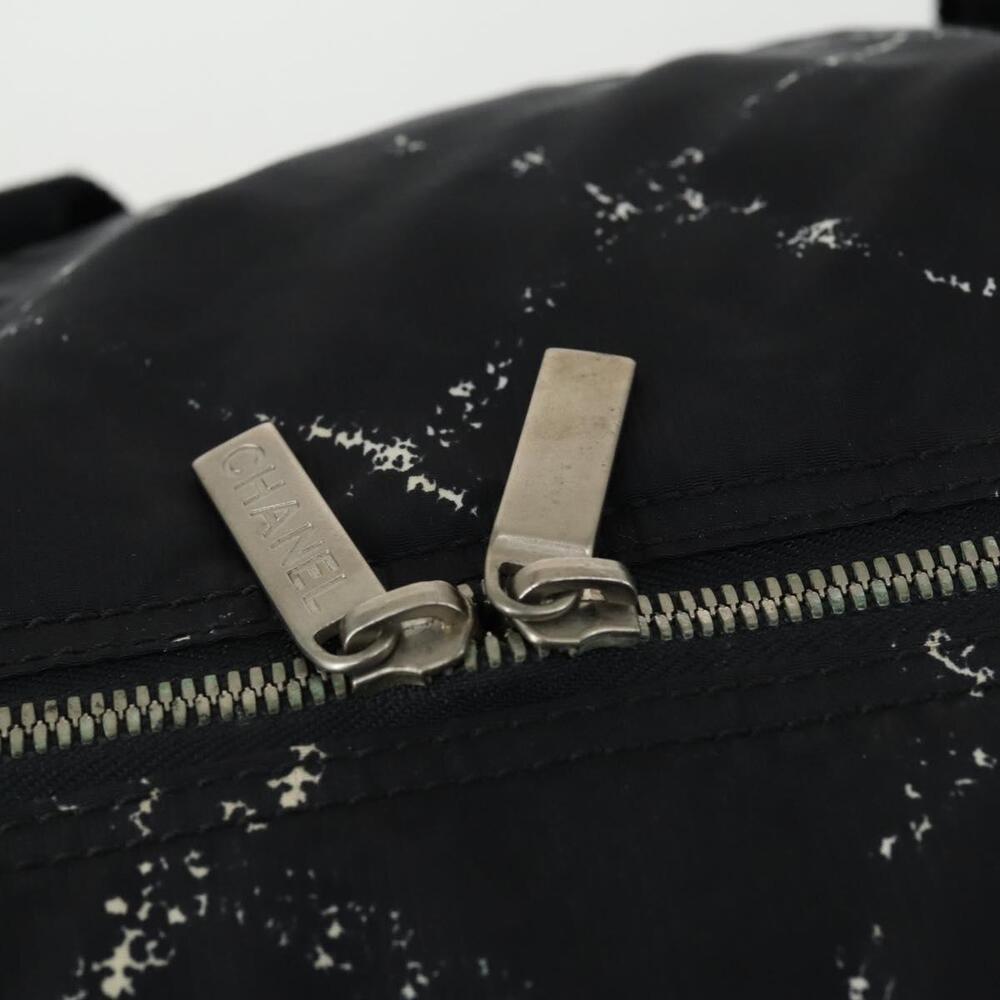 CHANEL Travel Line Boston Bag Nylon Black CC Auth bs31126 - Picture 9 of 16